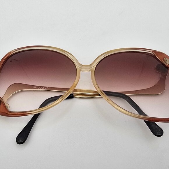Couture Brown Crystal Fade Frame Brown Gradient Lens Butterfly Sunglasses Italy main image 3